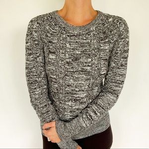 GAP marled gray crew neck sweater size XS